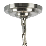 723065 Люстра FLUME 6х40W E14 ЧЕРНЫЙ МАТОВЫЙ/НИКЕЛЬ