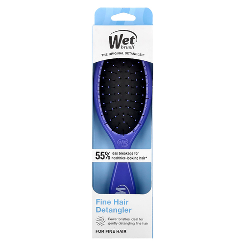 Wet Brush, Средство для расчесывания тонких волос, для тонких волос, фиолетовый, 1 щетка