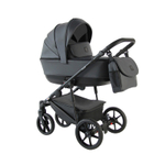 Детская коляска Sevillababy Tisso 2 в 1 серый экокожа