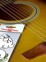 Стикеры - кот спит с птичкой