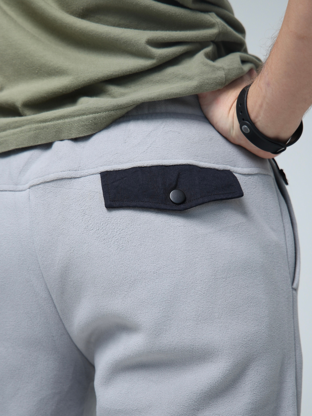 Брюки флисовые город горький серые