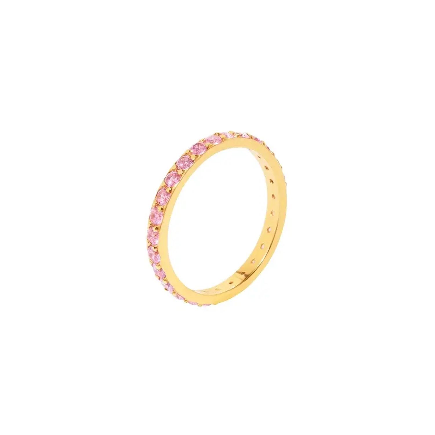 Кольцо Pave Ring - Gold Pink