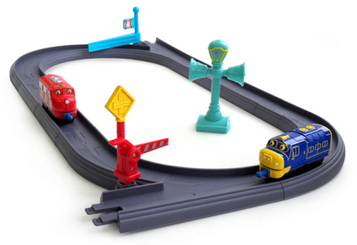 Стартовый набор 'Железная дорога' с 2-мя паровозиками (Die-Cast)