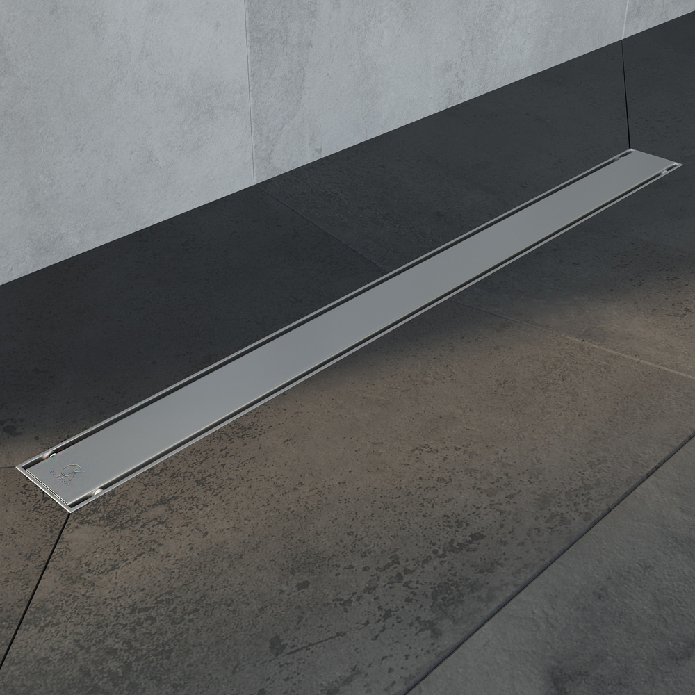 Душевой лоток CK DRAIN AQCP11-60 Plain 60 см, щелевая  решетка из нержавеющей стали, с рамкой