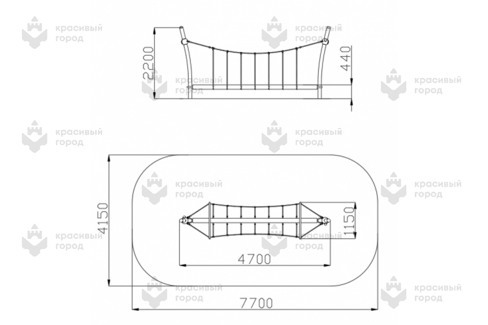 Канатный навесной мост