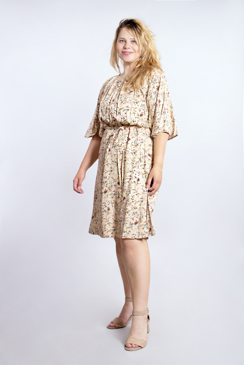 Платье женское 3636ВП, Беж.цветочек #40БЖЦ053636ВП