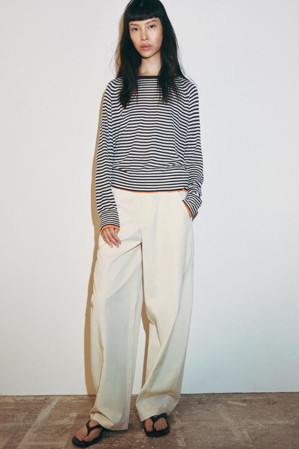 ZARA ТРИКОТАЖНЫЙ ДЖЕМПЕР, ПОЛОСКИ