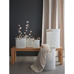 Корзина для хранения Sustainable collection, Ø27х25 см, молочная
