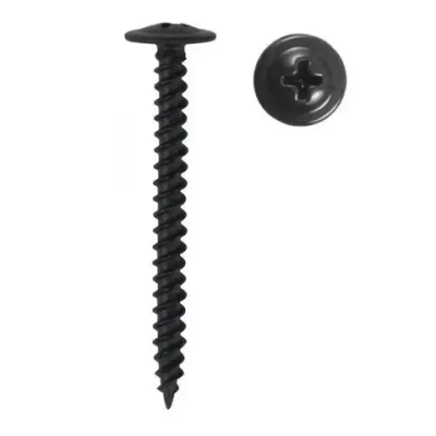 Саморез с прессшайбой черный 4,2х19 мм 400 шт острый