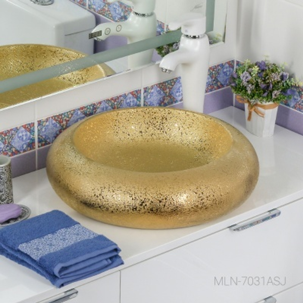 Раковина MELANA MLN-7031ASJ (золото)