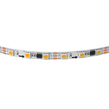 400904 Лента LED SPI 3led/pix 12V 14,4W/m 10-12Lm/W 4000K IP20 1шт = 5м