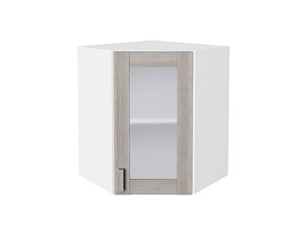 Шкаф верхний угловой остекленный Лофт