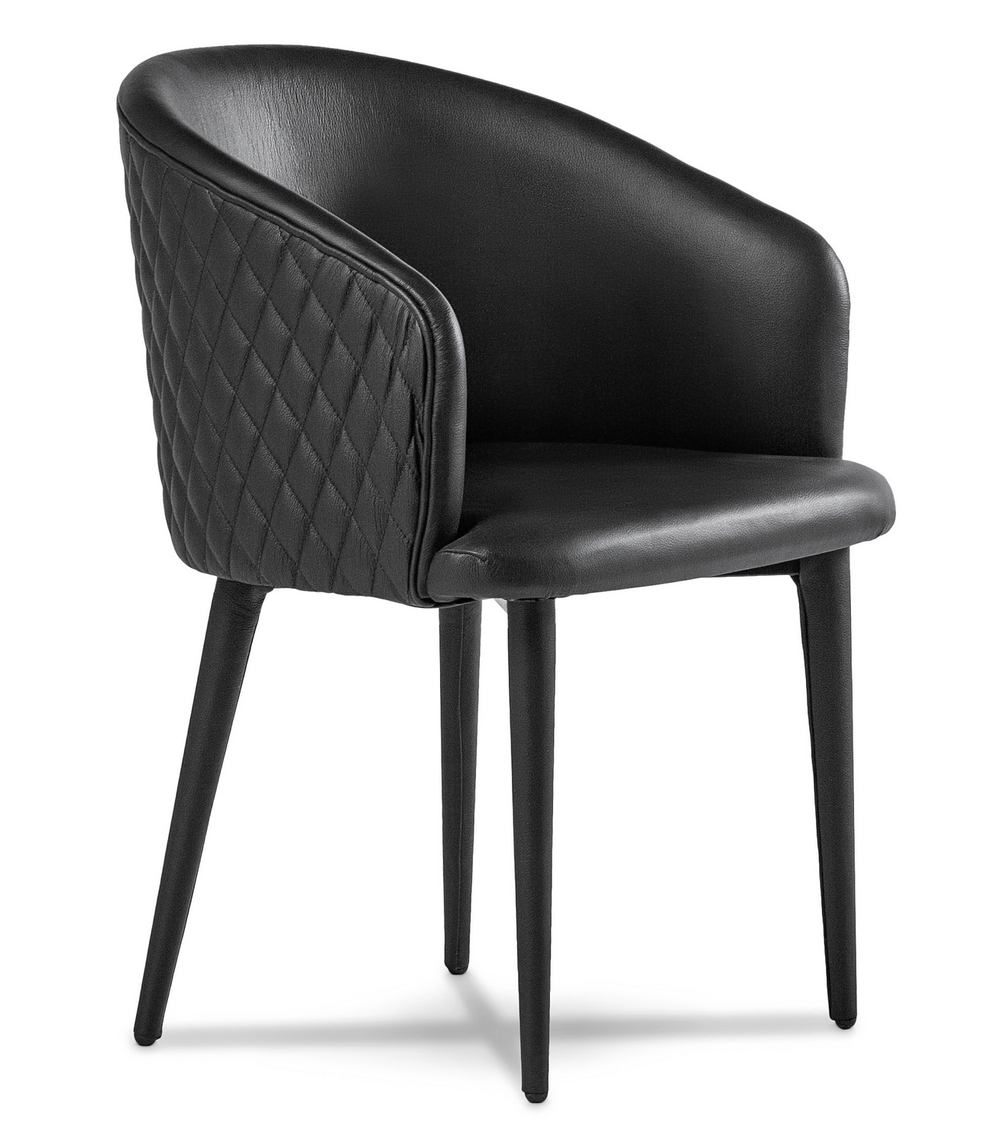 Кресло для конференций Руан Д / ножки металл в коже