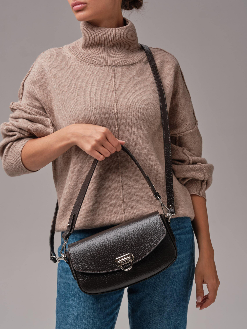 Сумка кросс-боди Azaro 31049 темно-коричневый соло