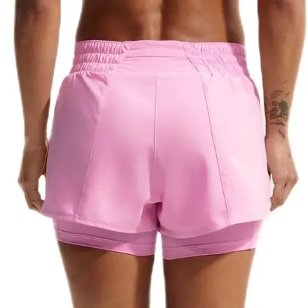 Женские теннисные шорты Nike Dri-Fit One 2-in-1 - pink rise/white