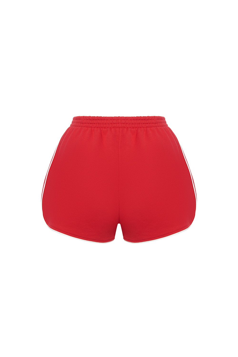 Шорты из футера Красный