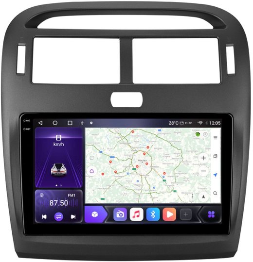 Магнитола для Lexus LS430, Toyota Celsior XF30 2000-2006 (ШГУ монохром) - Carmedia OL-9563-1 QLed+2K, Android 12, TS10, CarPlay, 4G SIM-слот