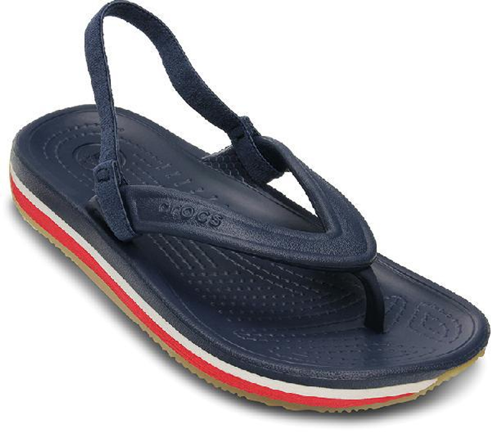 Crocs Retro Slingback Flat Navy Red
