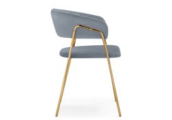 Стул на металлокаркасе Kamelia 1 gray / gold