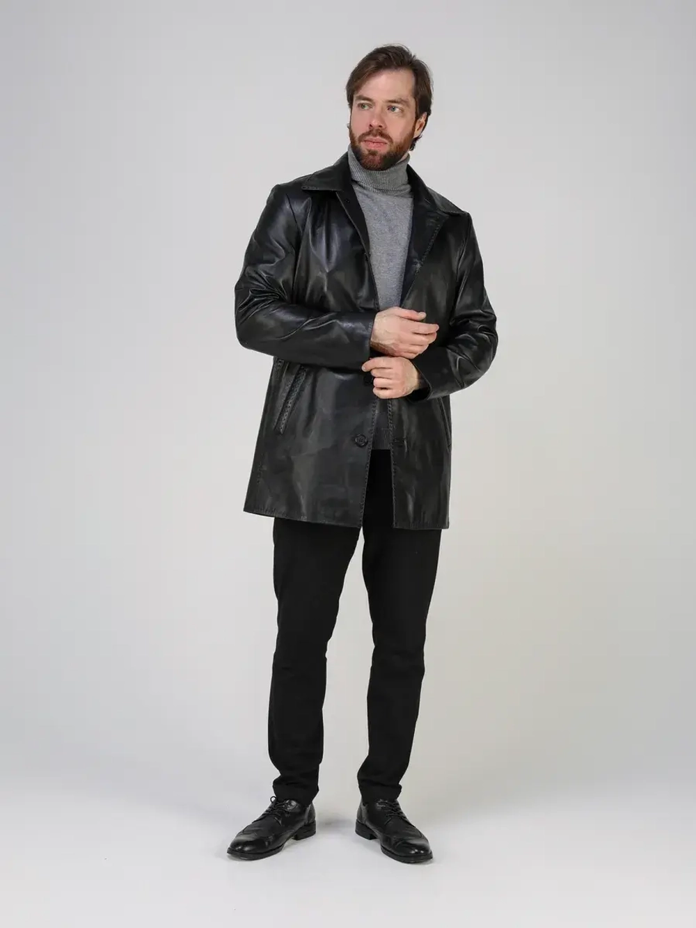 Кожаная куртка демисезонная