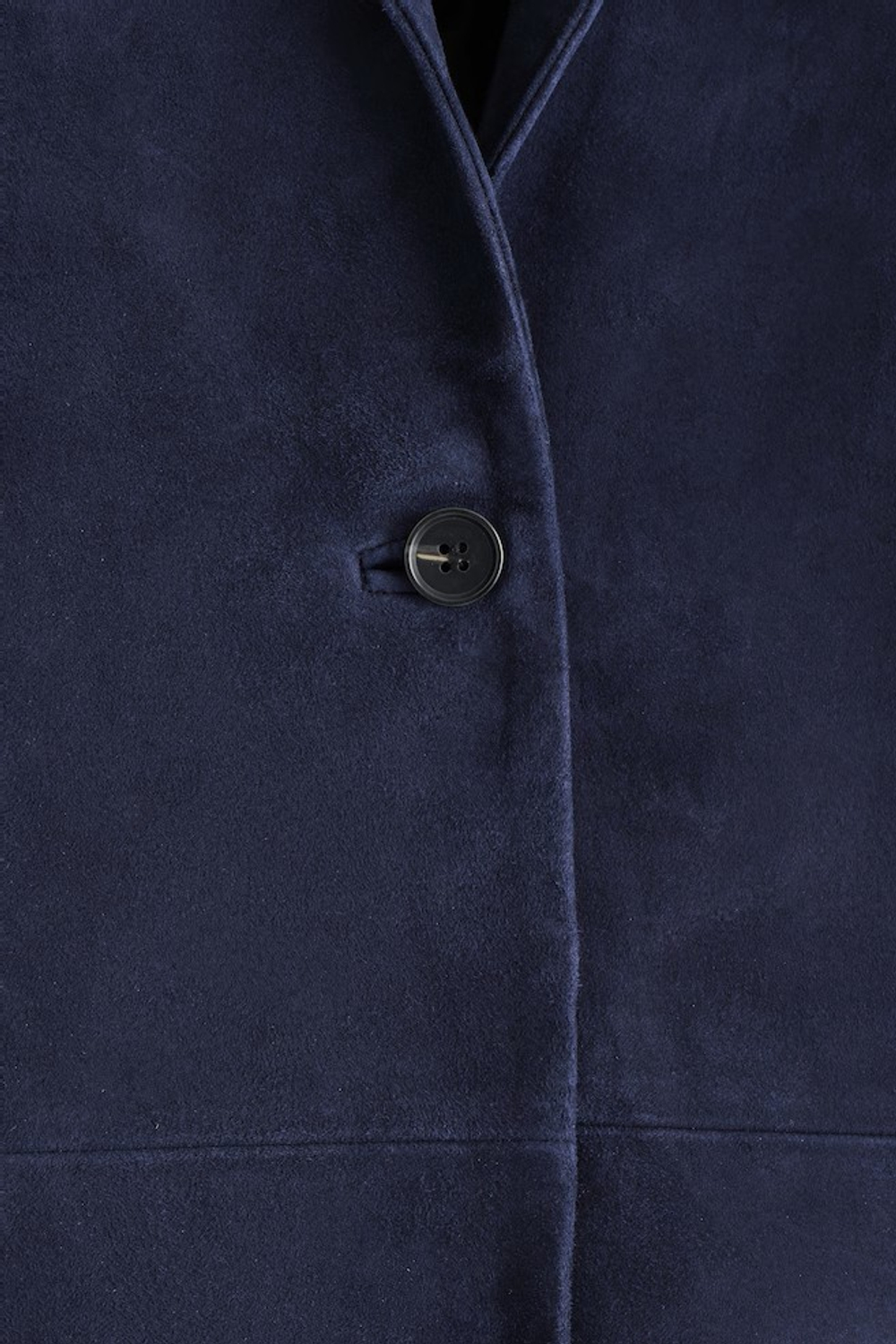 COS Замшевый пиджак на одной пуговице, стальной синий