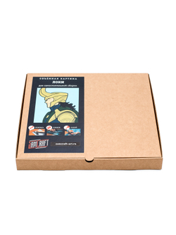 3D картина по номерам из дерева Локи Marvel (Марвел), SamCraft, подарочный набор для творчества, многослойное панно из дерева