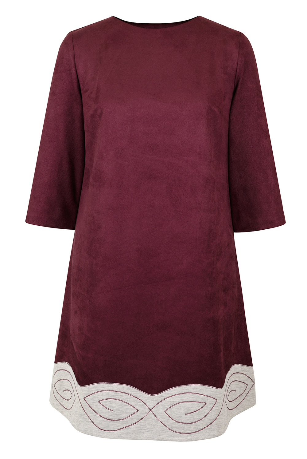 Трикотажное платье 2397ЛП, бордовый #257Б052397ЛП