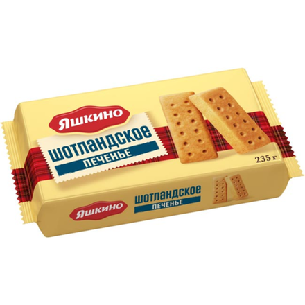Печенье сдобное Яшкино Шотландское 235 гр