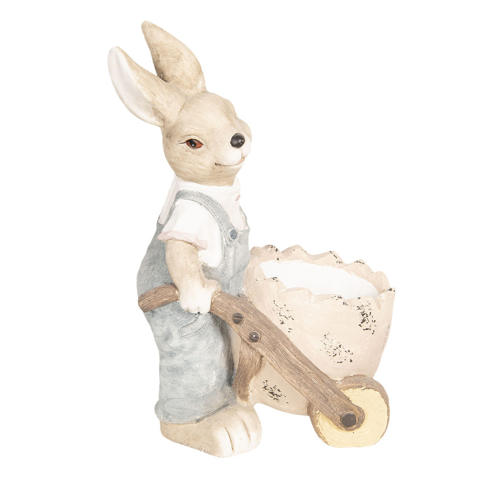 Декоративная фигура "Кролик с тележкой"