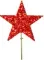 Макушка звезда 30 см., красный, УКРАШЕНИЕ ДЛЯ ВЫСОТНОЙ ЕЛКИ (MZ-300RED)