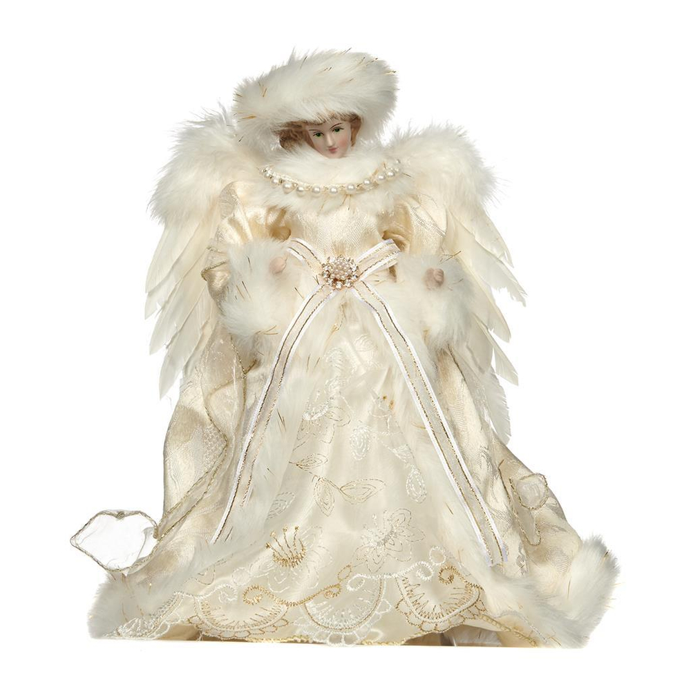 Верхушка Ангел в шубе 30.5см Goodwill Topper Pearl Angel