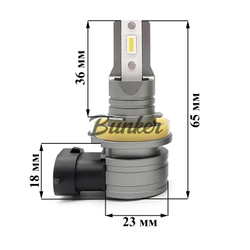 Светодиодные автомобильные LED лампы TaKiMi Comfy H11/8/9/16 6000K 12V