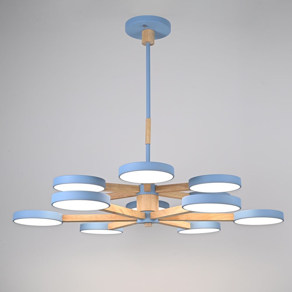 Люстра на штанге TURNA DBL L12 Blue