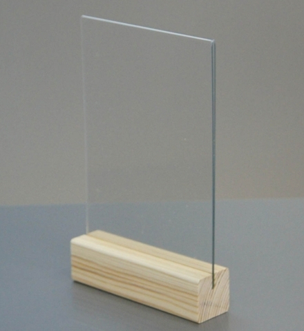 Меню-холдер с деревянным основанием А5 (ель) Т 141353Т