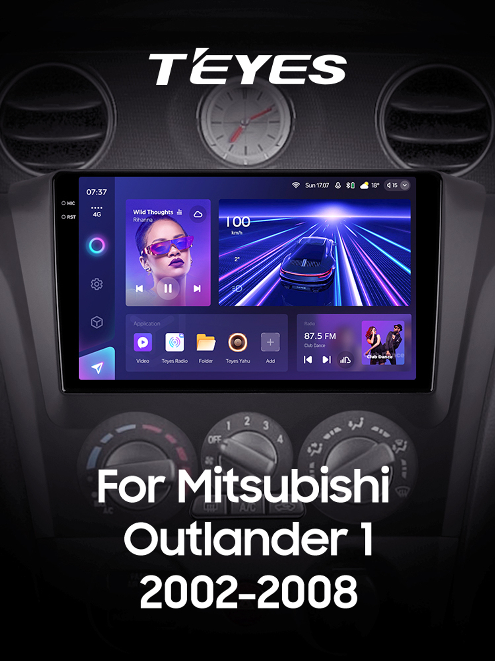 Teyes CC3 2K 9"для Mitsubishi Outlander 1, Airtrek 2002-2008