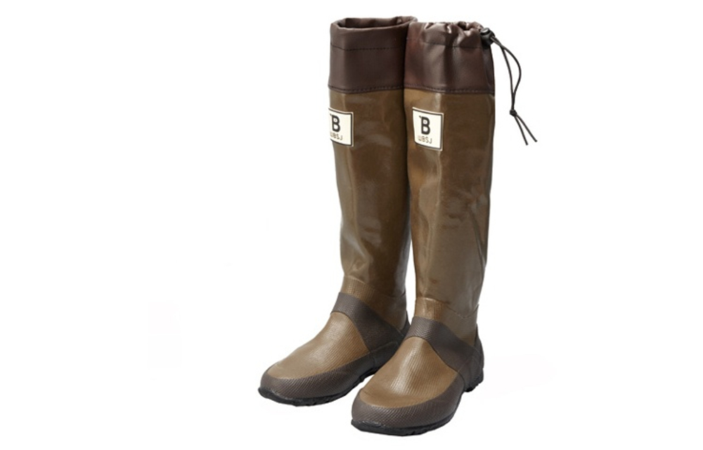 WBSJ Waterproof Rain Boots Unisex Brown