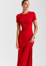 Платье-футболка длинное из вискозы