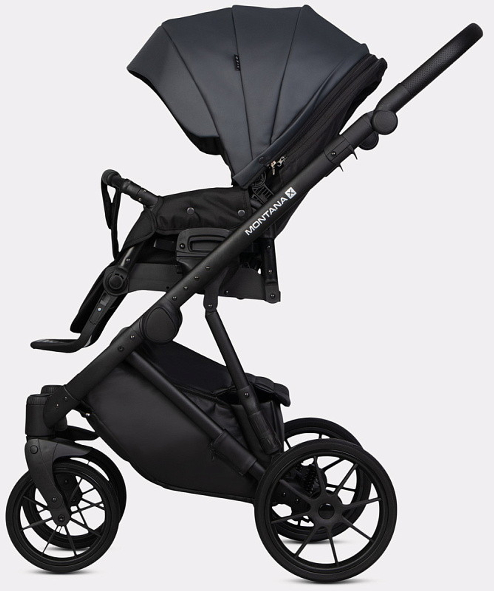 Детская коляска Riko Basic Montana X Ecco 2 в 1 24 Graphite (графит)