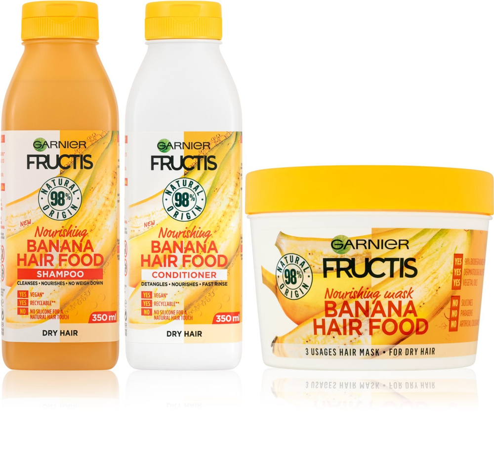 Garnier Fructis Banana Hair Food - набор (для нормальных и сухих волос) /   / GTIN 8592807467817