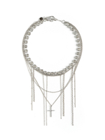 Колье "Rich Cross" Silver
