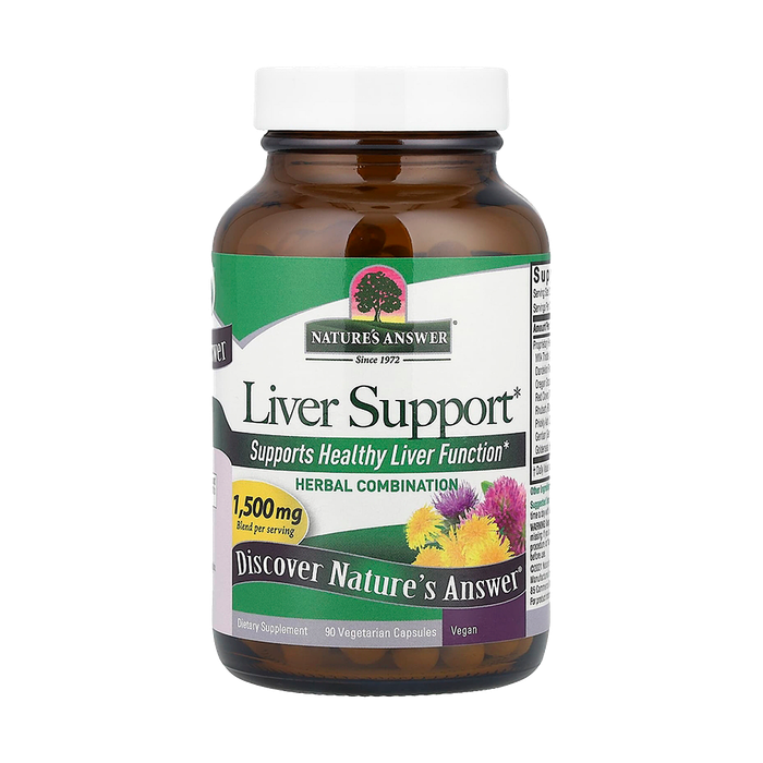 Добавка для поддержки печени, Liver Support, Nature's Answer, 90 вегетарианских капсул