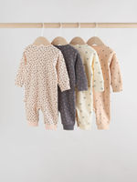 Комбинезон / Cлип для малышей Next F34-049, 4 шт., Бежевый, Серый