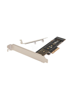 ORIENT C300EN, Переходник PCI-Ex4->M.2 M-key NVMe SSD, тип 2230/2242/2260/2280/22110, 2 планки крепления в комплекте (33294)