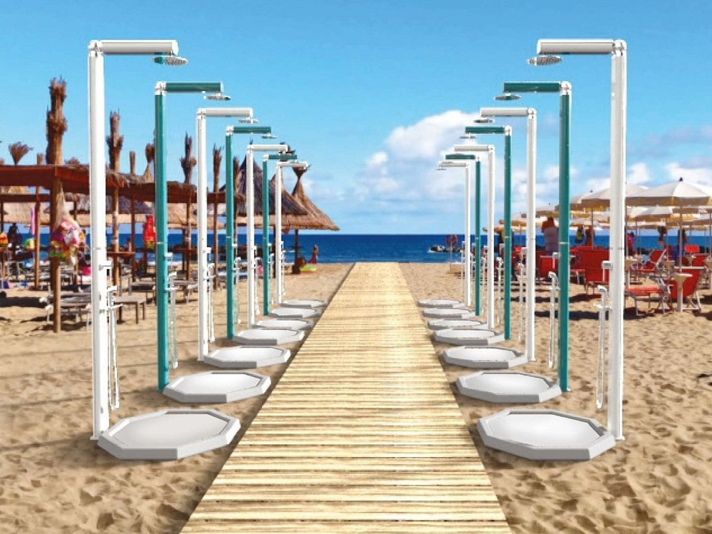 Поддон для уличного душа Arkema QP110 Smart, белый