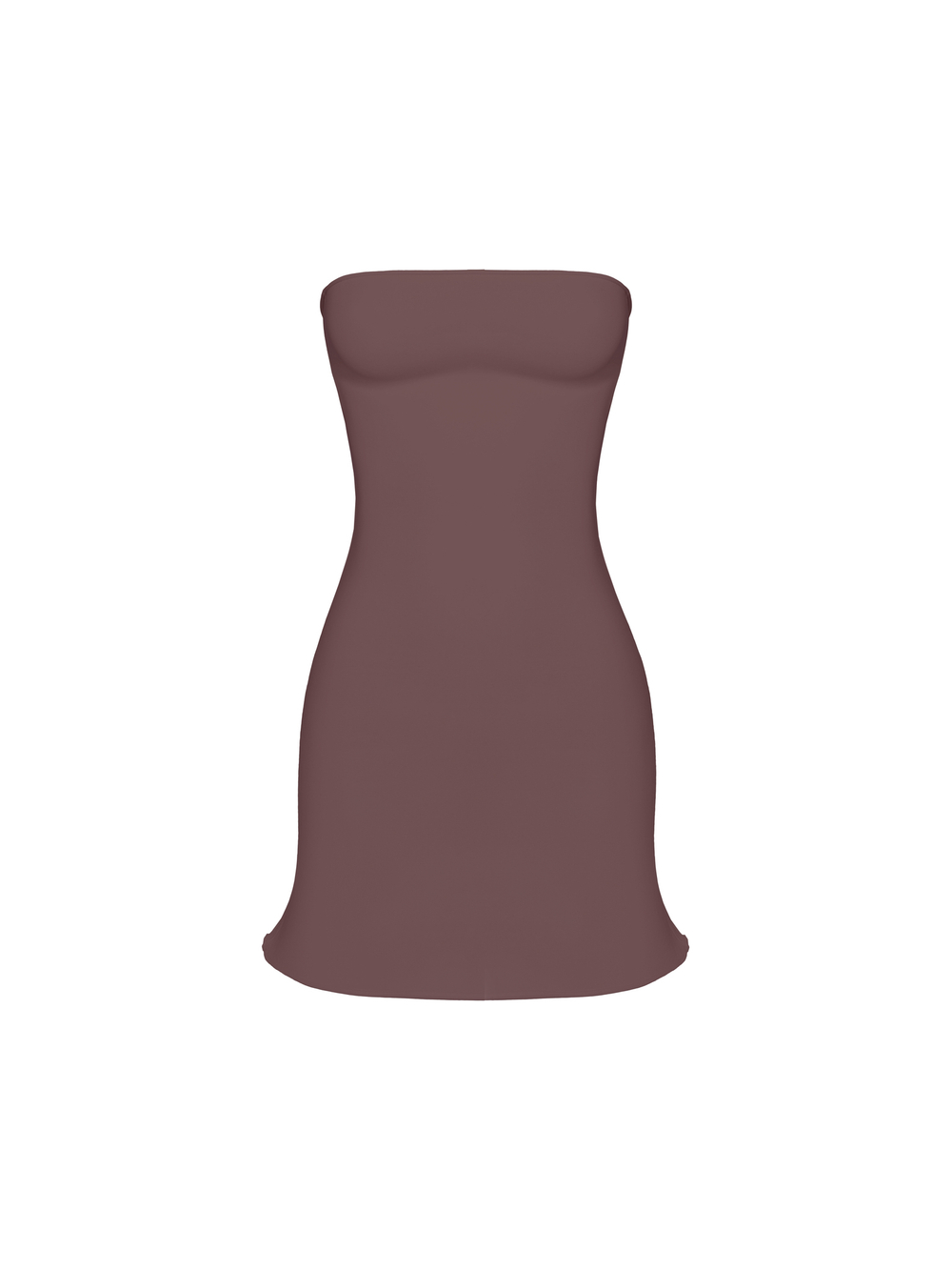 chocolate bandeau dress