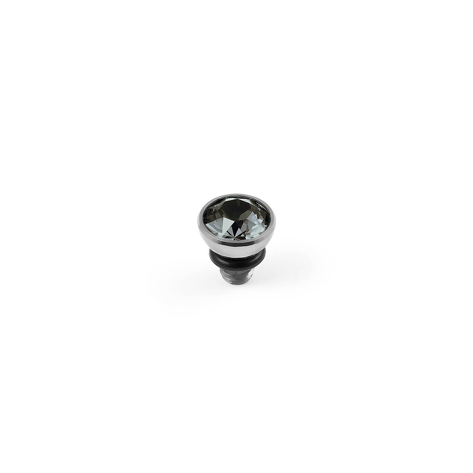 Шарм Qudo Bottone Silver Night 5 мм 630138 BW/S