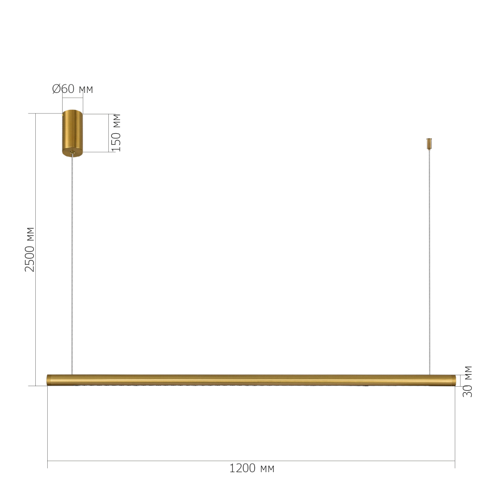 Светильник светодиодный, латунь, PARILLA, LED, 20