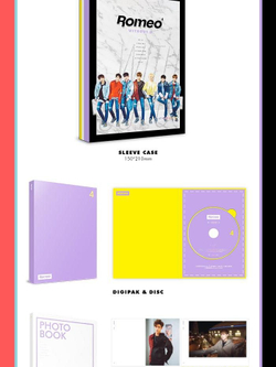 Альбом ROMEO - WITHOUT U 4th Mini Album DAY Version