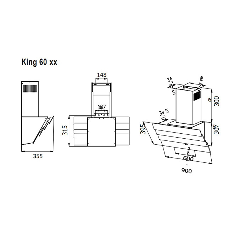 Вытяжка Evelux King 60 BG