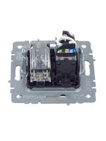 BRITE Розетка двойная TV+RJ45 кат.5E РТВ/РК12-БрА алюминий IEK
